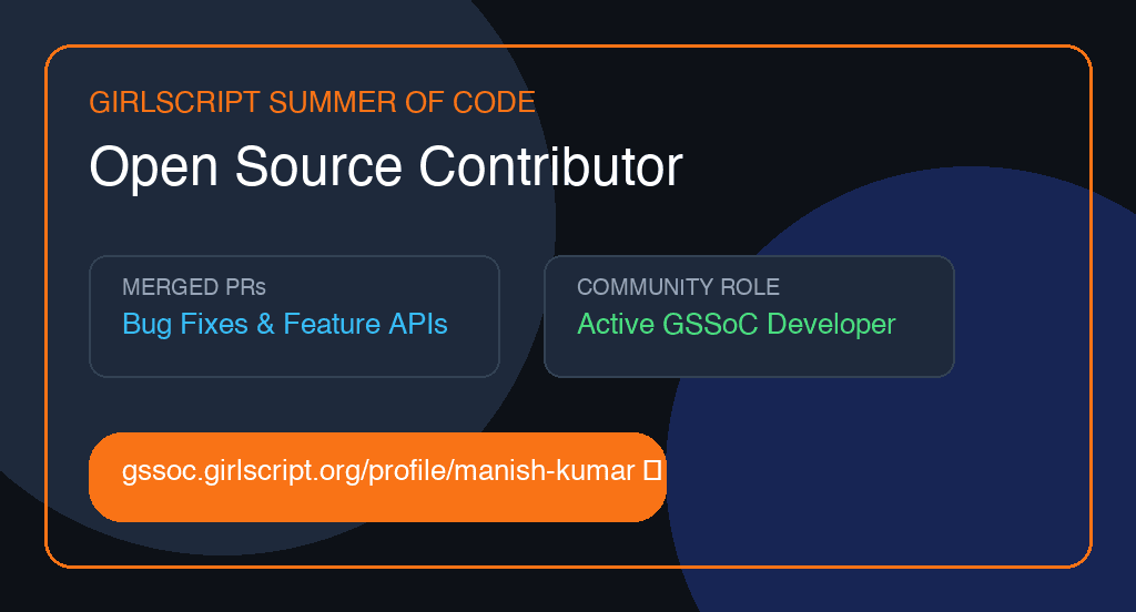 GirlScript Summer of Code (GSSoC)